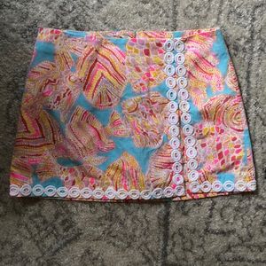 Lilly Pulitzer Breakwater Blue Tini Bikini Skort